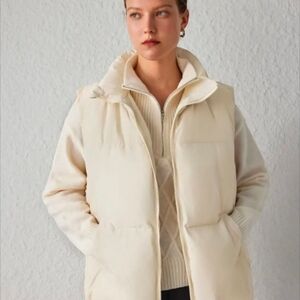 Cider High Neck Puffer Vest - NWT Oversized Fit